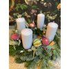 Adventní věnec v pastelových tónech